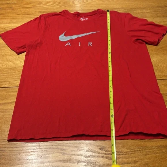 Nike Men’s Black Shorts with Red Swoosh with Red Shirt with a swoosh - Picture 5 of 6